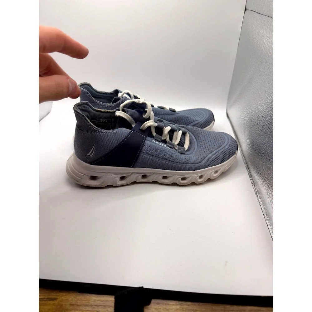 Nautica Kicia Womens 6.5 Sneaker Blue Low Top Lace Up Running Athletic Shoes‎